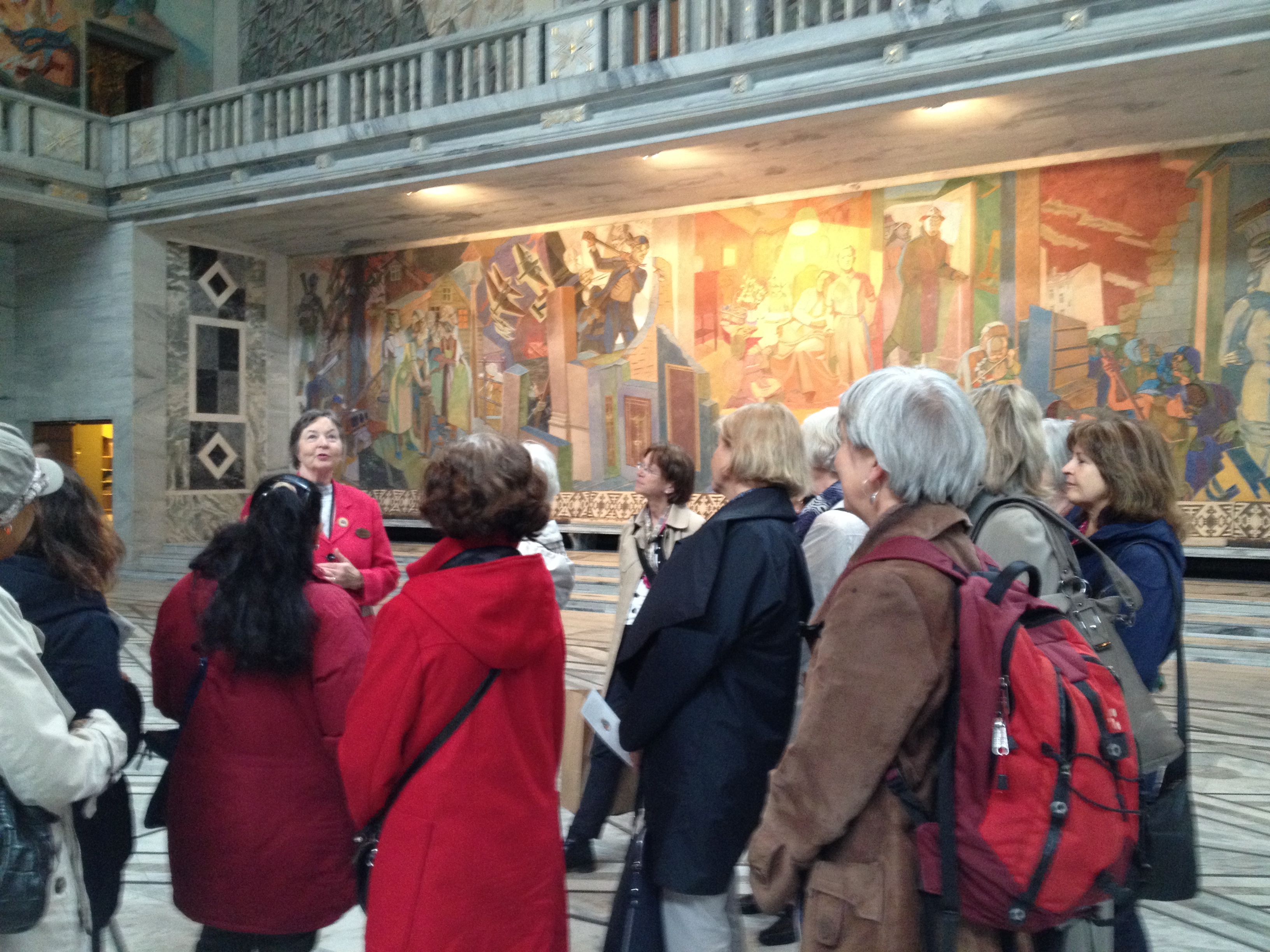 Fra omvisning i Oslo rådhus